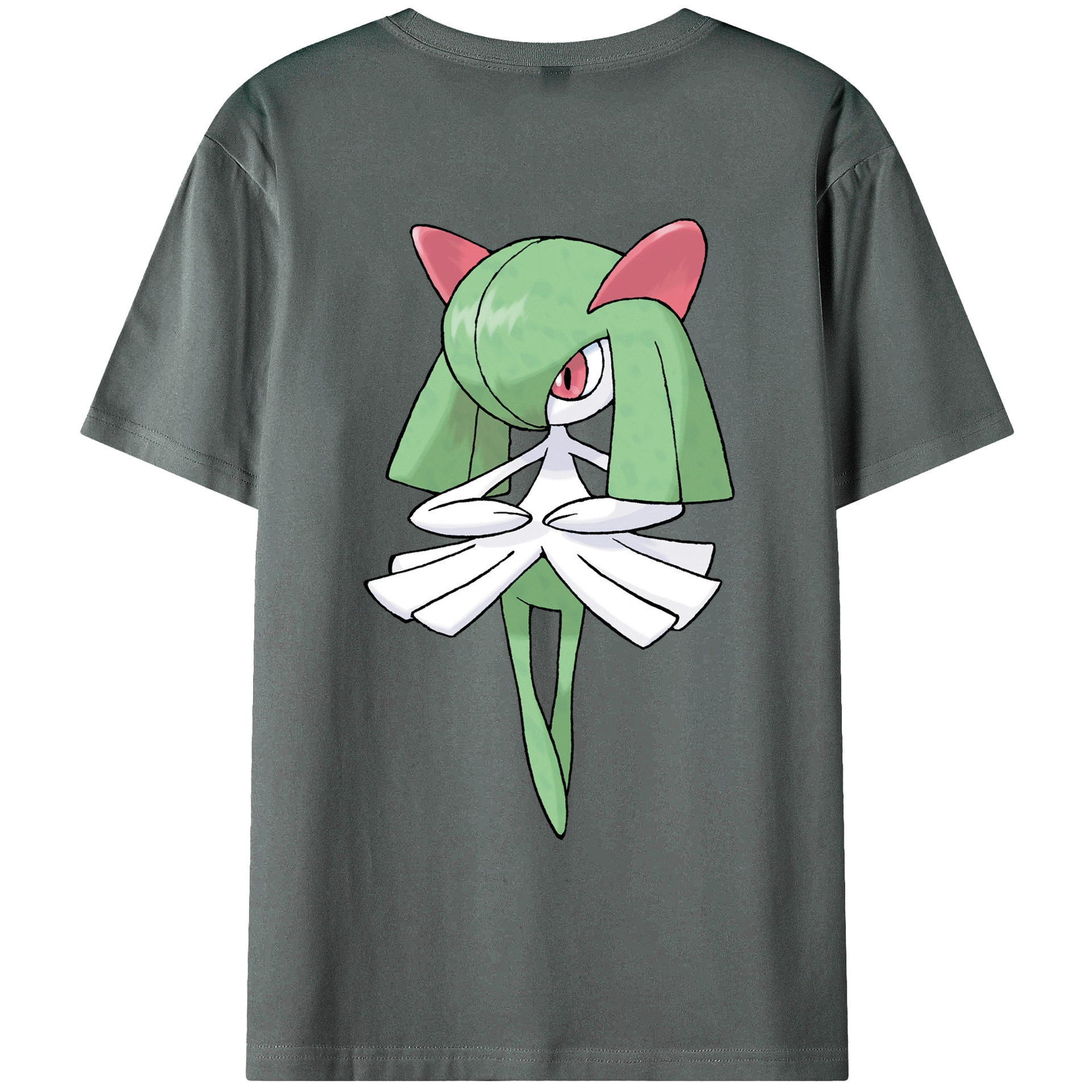 （画像用） ポケットモンスター Pokémon 綿100％ メンズ半袖Tシャツ（バックプリント） 通気性